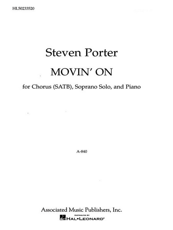Movin On  SATB  Chorpartitur