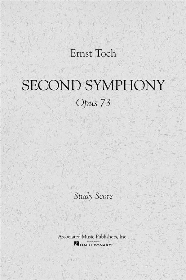 Ernst Toch, Symphony No. 2, Op. 73  Orchestra  Partitur