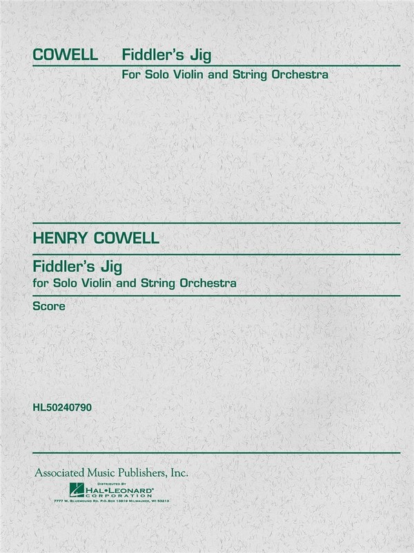Henry Cowell, Fiddler's Jig  Violin and Orchestra  Partitur