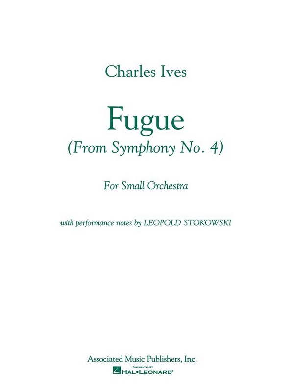 Charles E. Ives, Fugue (from Symphony No. 4)  Concert Band  Stimmen-Set