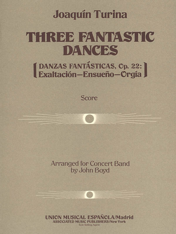 Joaquín Turina, 3 Fantastic Dances, Op. 22  Concert Band  Partitur
