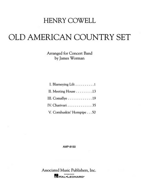 Henry Cowell, Old American Country Set  Concert Band  Partitur