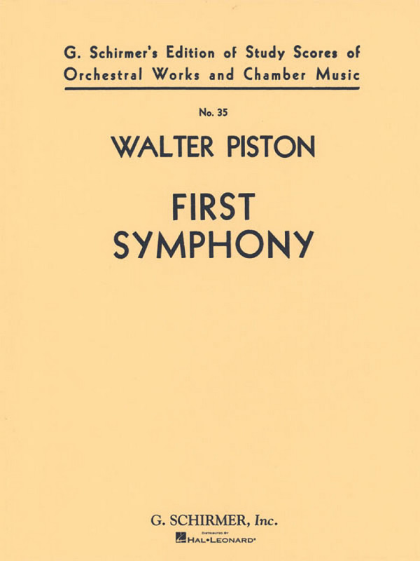 Walter Piston, Symphony No. 1&nbsp;&nbsp;Orchestra&nbsp;&nbsp;Partitur