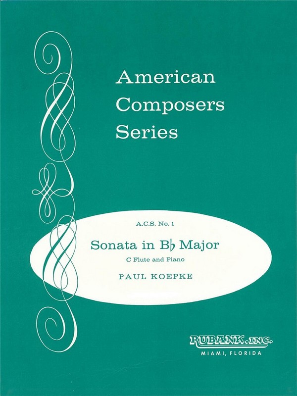 Paul Koepke, Sonata in B-flat Major&nbsp;&nbsp;Flöte und Klavier&nbsp;&nbsp;Buch