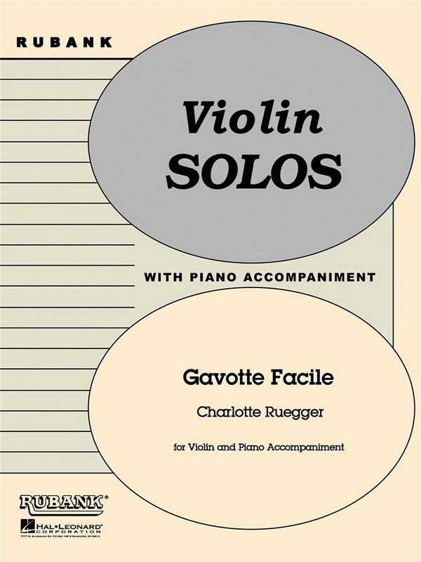 Gavotte Facile  Violine und Klavier  Buch