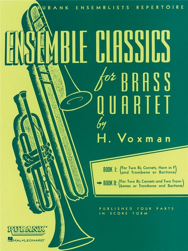 Ensemble Classics for Brass Quartet Vol. 2  for brass quartet  score and parts