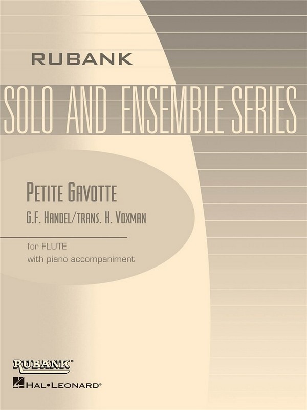 Georg Friedrich Händel, Petite Gavotte  Flute  Buch