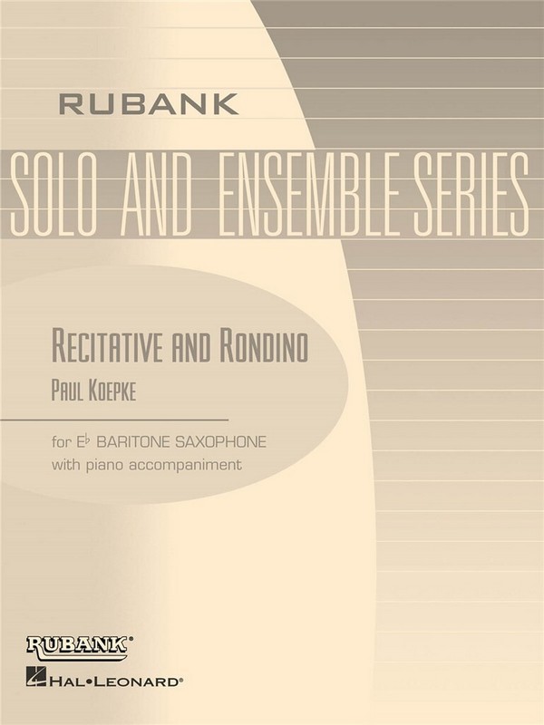 Paul Koepke, Recitative and Rondino&nbsp;&nbsp;Baritone BC and Piano&nbsp;&nbsp;Buch