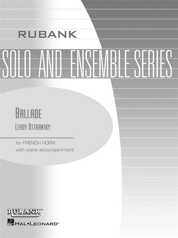 Leroy Ostransky, Ballade&nbsp;&nbsp;Horn und Klavier&nbsp;&nbsp;Buch