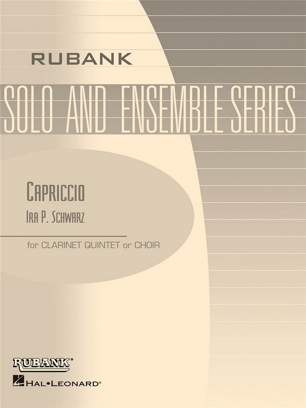 Ira P. Schwarz, Capriccio - Clarinet Quintets  Clarinet Section  Buch