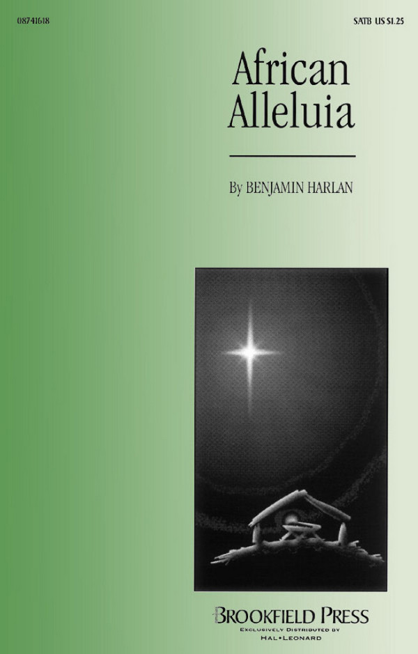 African Alleluia&nbsp;&nbsp;for mixed choir and piano&nbsp;&nbsp;score