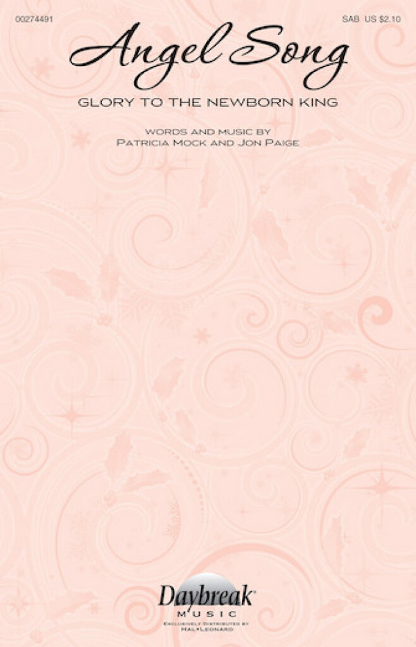 Angel Song&nbsp;&nbsp;for mixed choir (SAB) and piano&nbsp;&nbsp;choral score