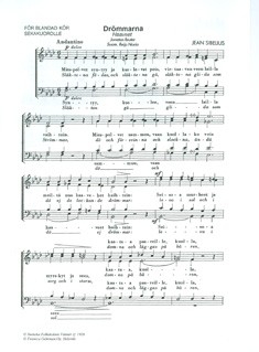 Haveet (Drömmarna)  for mixed choir a cappella  choral score