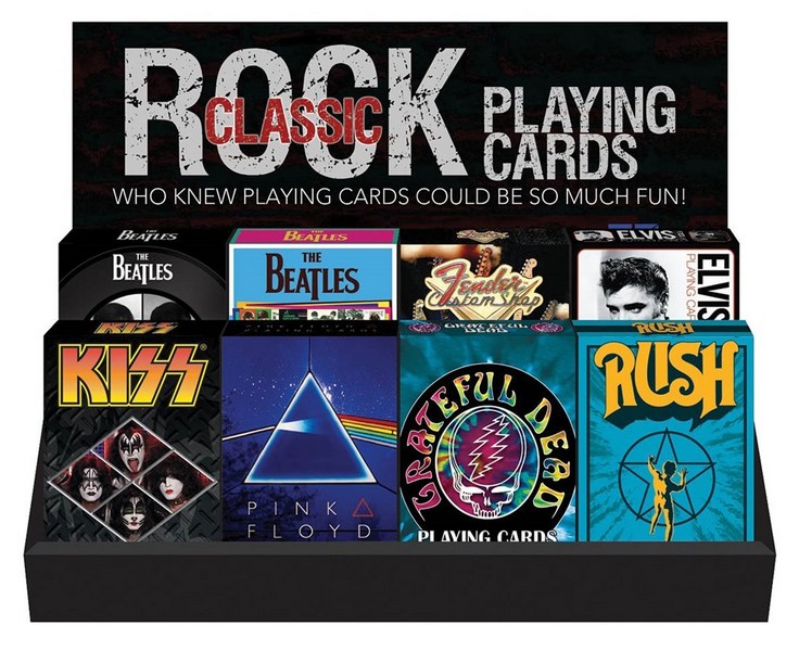 Classic Rock Prepack Display 8x3 playing cards&nbsp;&nbsp;&nbsp;&nbsp;Display
