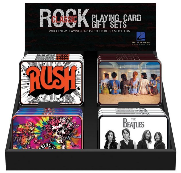 Classic Rock Display 4x3 Playing Cards gift sets&nbsp;&nbsp;&nbsp;&nbsp;Display