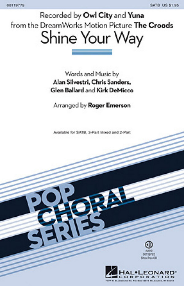 Shine Your Way  for 2-part choir and piano  choral score