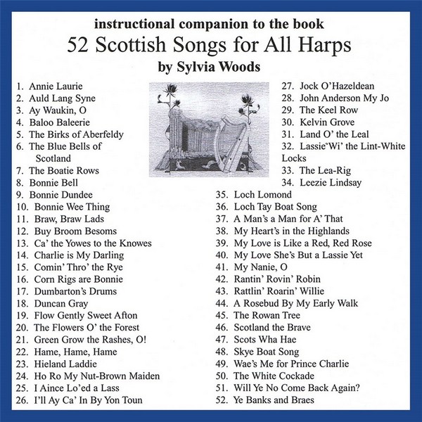 52 Scottish Songs for All Harps  Harp  CD