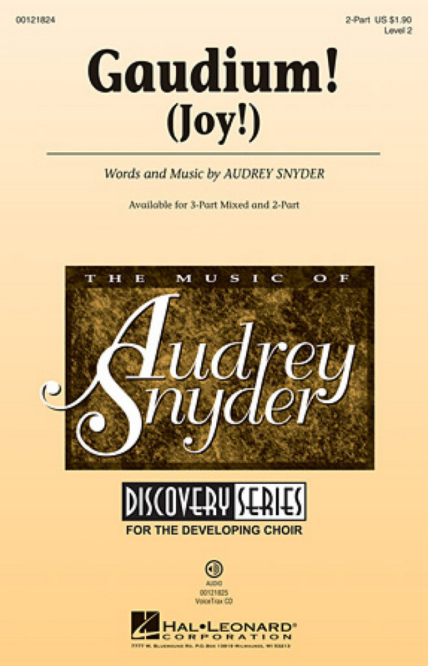 Audrey Snyder, Gaudium!&nbsp;&nbsp;2-Part Choir&nbsp;&nbsp;Chorpartitur