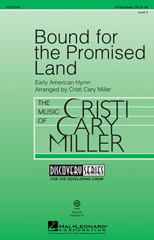Bound for the Promised Land&nbsp;&nbsp;3-Part Choir&nbsp;&nbsp;Chorpartitur