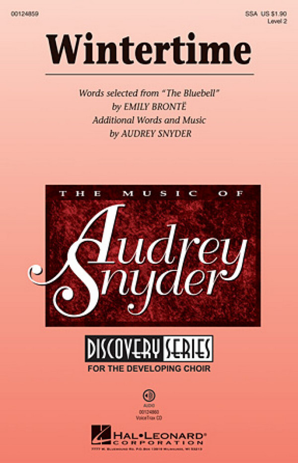 Audrey Snyder, Wintertime&nbsp;&nbsp;SSA&nbsp;&nbsp;Chorpartitur