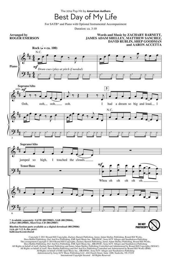 Aaron Accetta_David Rublin_James Adam Shelley_Matthew Sanchez_Shep Goo&nbsp;&nbsp;SATB&nbsp;&nbsp;Chorpartitur