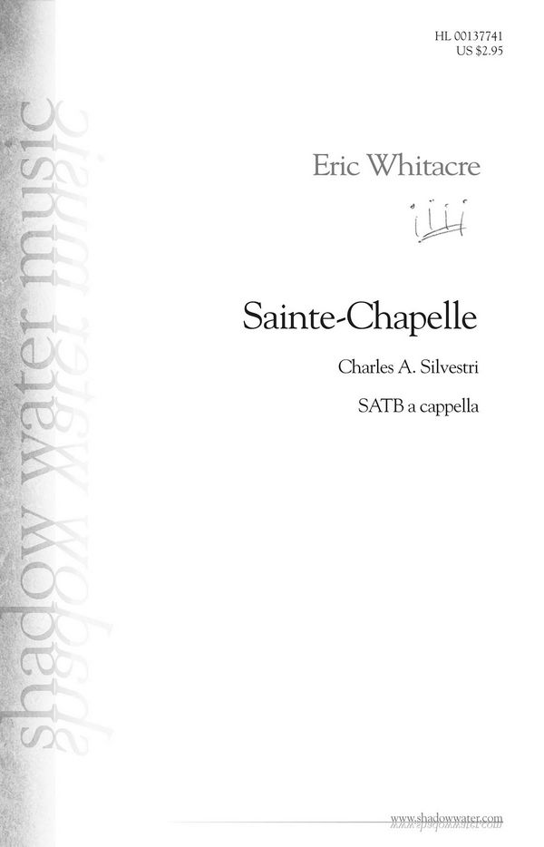 Sainte-Chapelle  for mixed choir (SSATB) a Cappella  score
