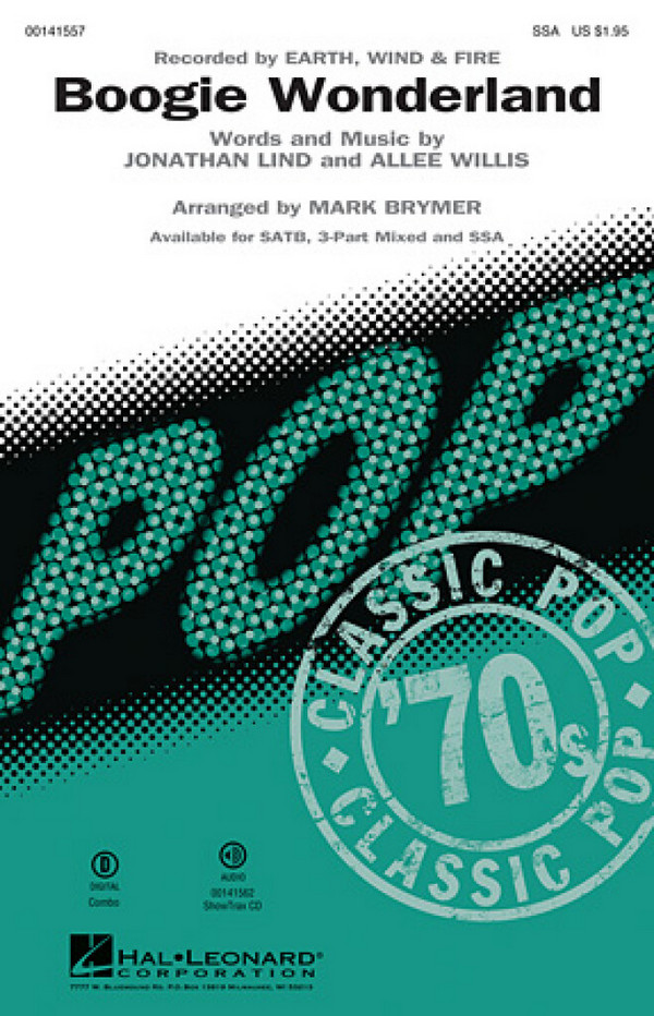 Boogie Wonderland&nbsp;&nbsp;SSA&nbsp;&nbsp;Chorpartitur