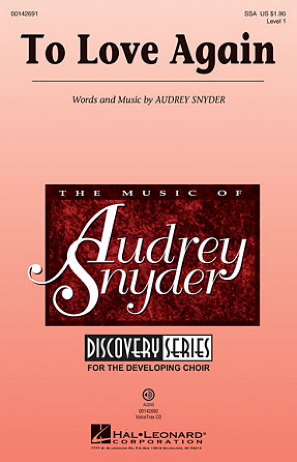 Audrey Snyder, To Love Again&nbsp;&nbsp;SSA&nbsp;&nbsp;Chorpartitur