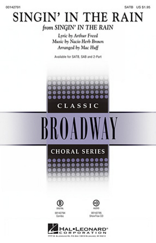 Arthur Freed_Nacio Herb Brown, Singin' in the Rain&nbsp;&nbsp;SAB&nbsp;&nbsp;Chorpartitur