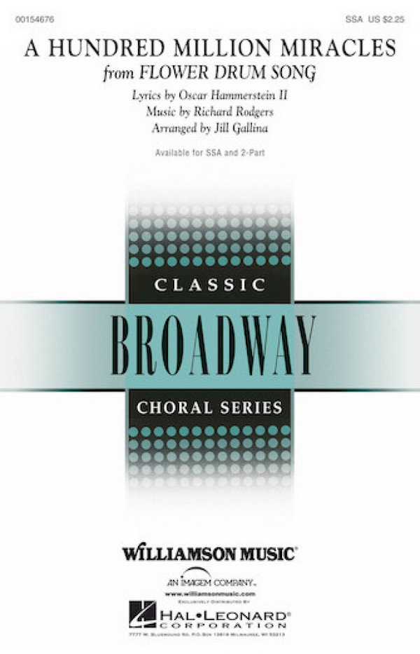 A Hundred Million Miracles&nbsp;&nbsp;2-Part Choir&nbsp;&nbsp;Chorpartitur