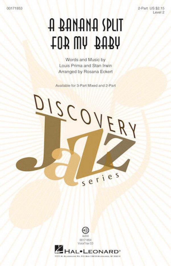 A Banana Split for My Baby&nbsp;&nbsp;2-Part Choir&nbsp;&nbsp;Chorpartitur