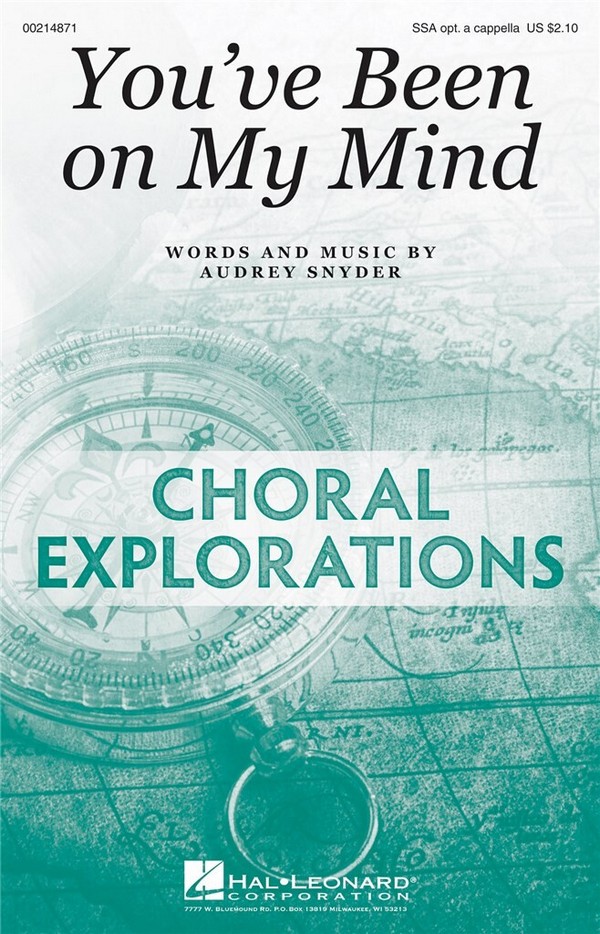Audrey Snyder, You've Been on My Mind&nbsp;&nbsp;SSA&nbsp;&nbsp;Chorpartitur