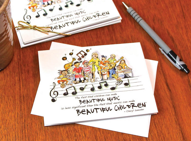 Beautiful Music, Beautiful Children Notecards&nbsp;&nbsp;Gemischter Chor&nbsp;&nbsp;Buch