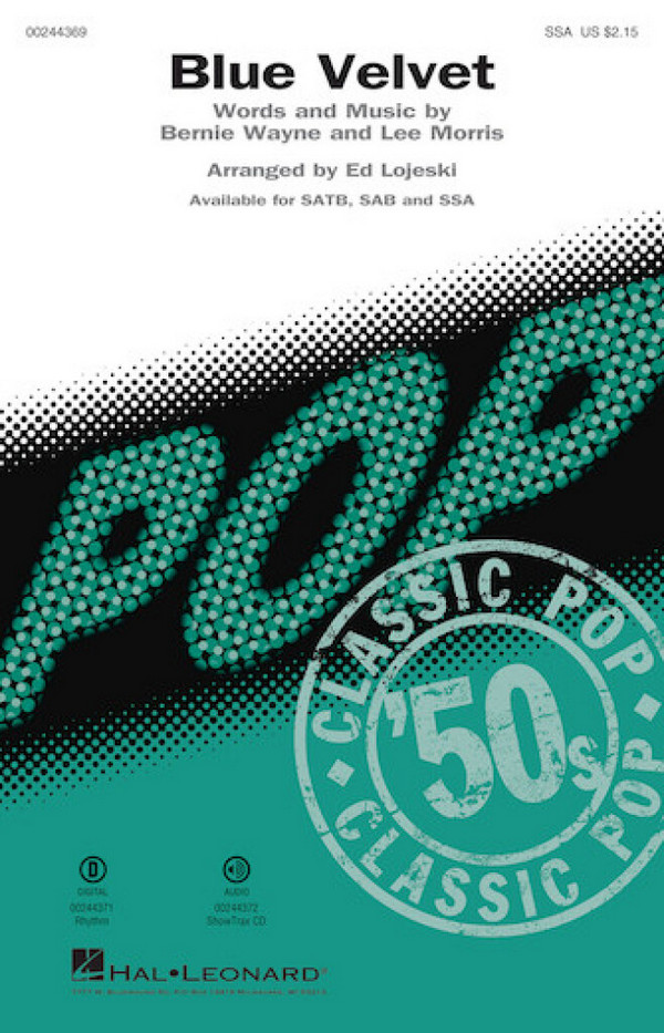 Blue Velvet&nbsp;&nbsp;SSA&nbsp;&nbsp;Chorpartitur