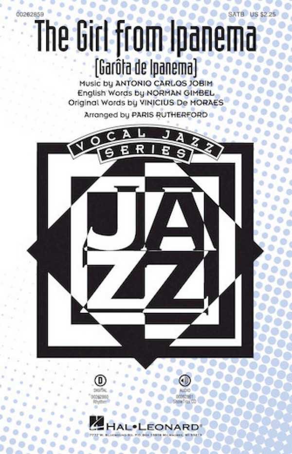 Antonio Carlos Jobim, The Girl from Ipanema&nbsp;&nbsp;SATB&nbsp;&nbsp;Chorpartitur