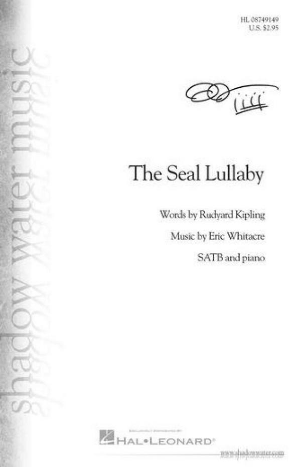 The Seal Lullaby  for mixed choir (SAB) and piano  score