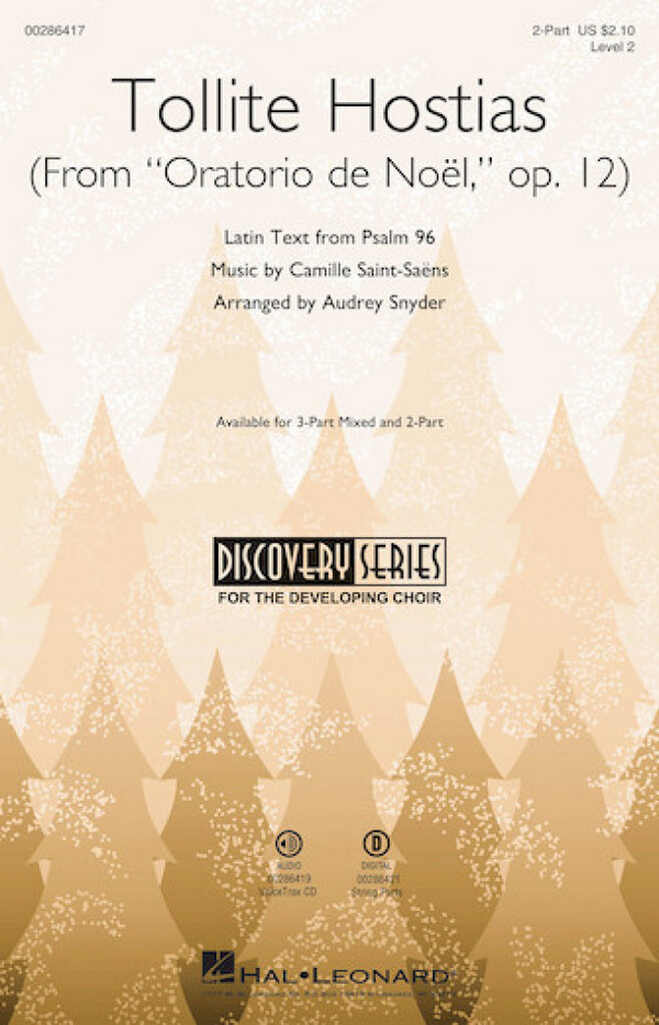 Camille Saint-Saëns, Tollite Hostias (from Oratorio de Noël, op. 12)&nbsp;&nbsp;2-Part Choir&nbsp;&nbsp;Chorpartitur