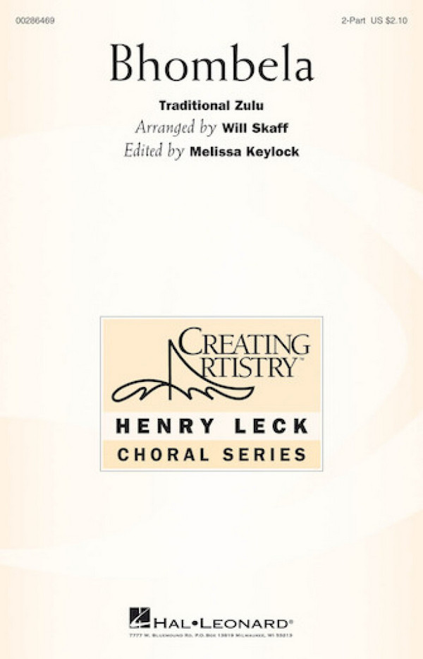 Bhombela&nbsp;&nbsp;2-Part Choir&nbsp;&nbsp;Chorpartitur