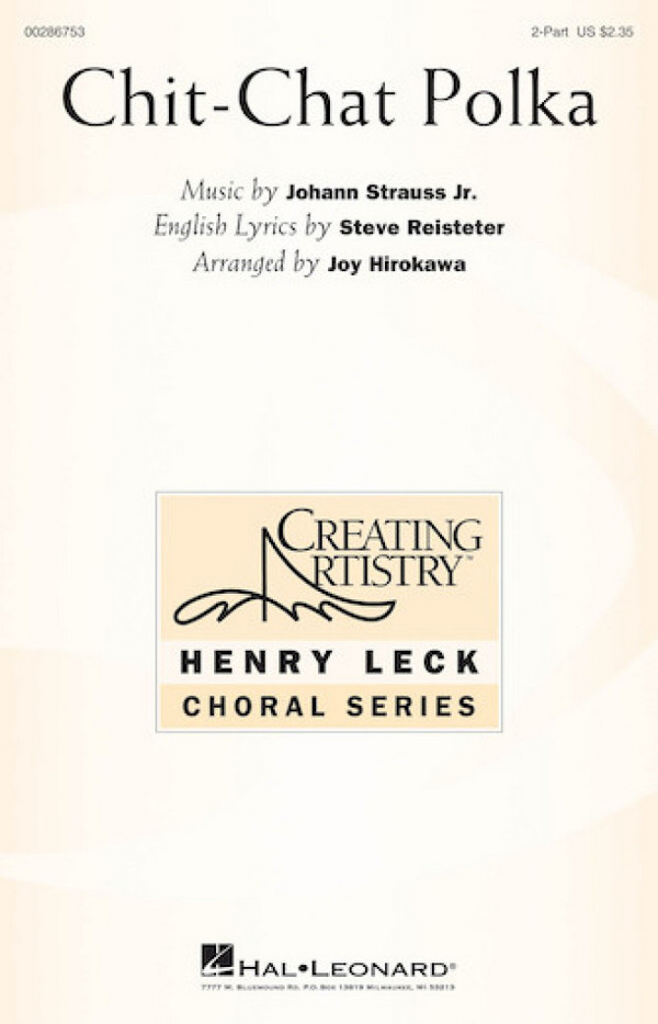 Chit-chat Polka&nbsp;&nbsp;for 2-part choir and piano&nbsp;&nbsp;choral score