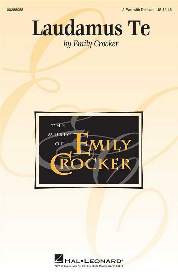 Laudamus Te&nbsp;&nbsp;for 2-part choir with descant and piano&nbsp;&nbsp;choral score