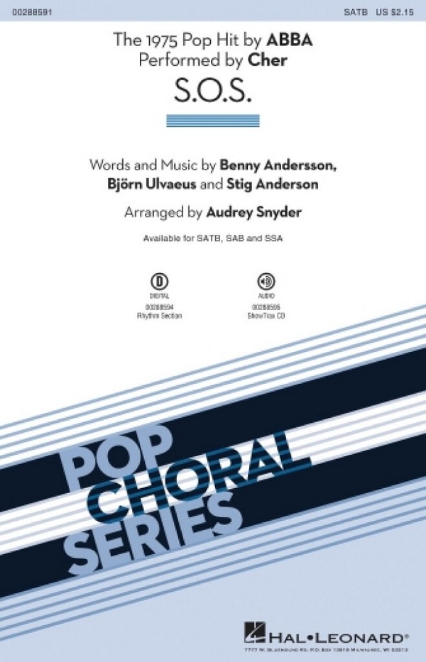 S.O.S.  for mixed choir and piano  choral score