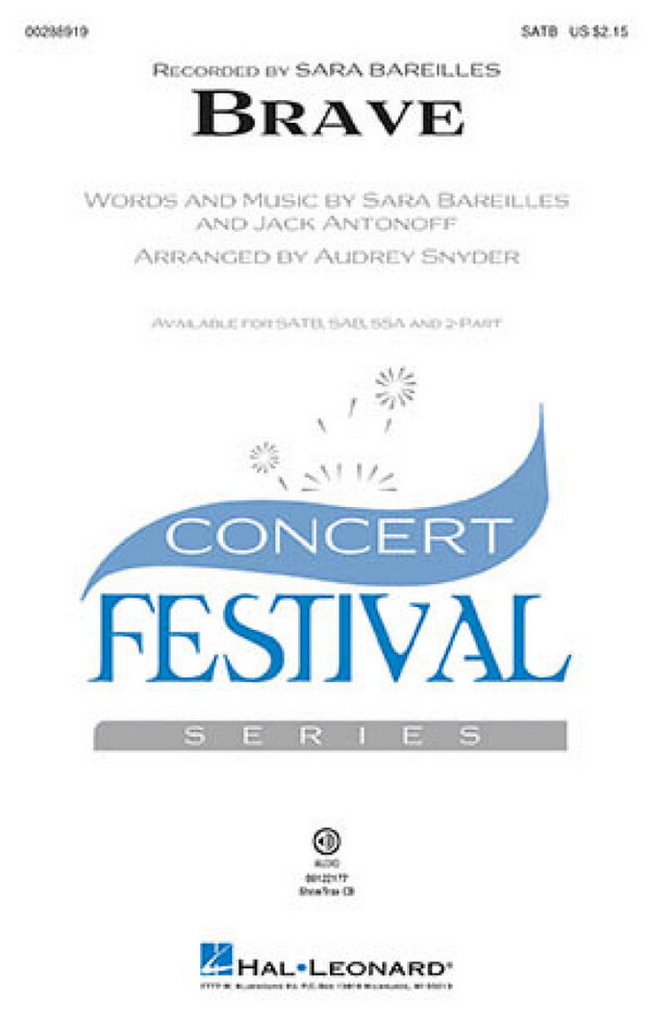 Brave&nbsp;&nbsp;SATB&nbsp;&nbsp;Chorpartitur