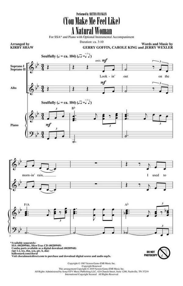 Carole King, (You Make Me Feel Like) A Natural Woman&nbsp;&nbsp;ShowTrax CD&nbsp;&nbsp;CD