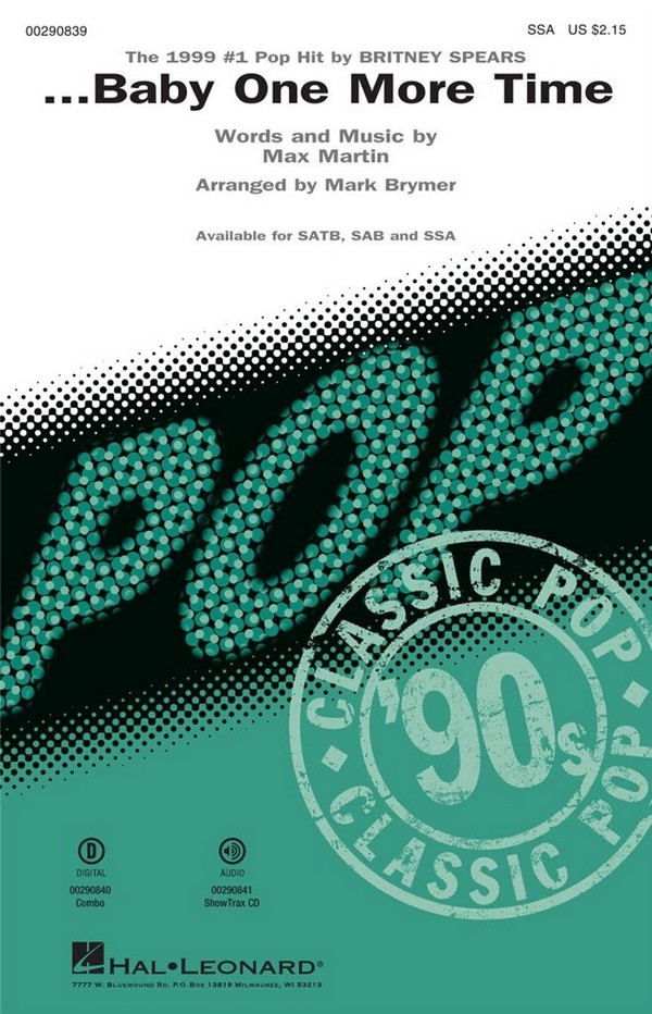 ...Baby One More Time  SSA  Chorpartitur