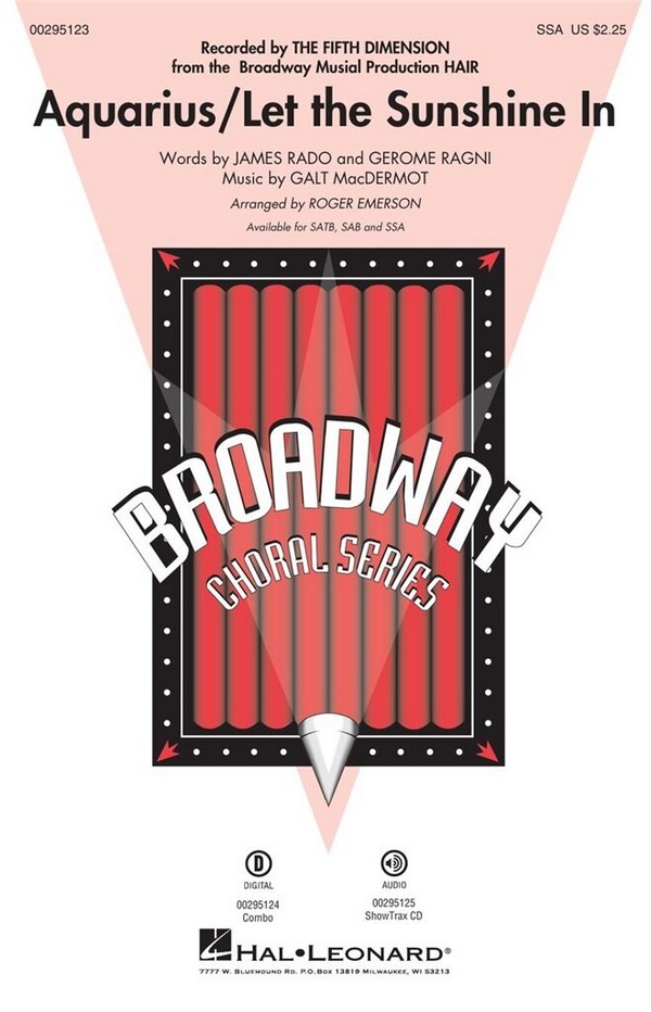 Let the Sunshine In&nbsp;&nbsp;for female choir (SSA) and piano&nbsp;&nbsp;choral score