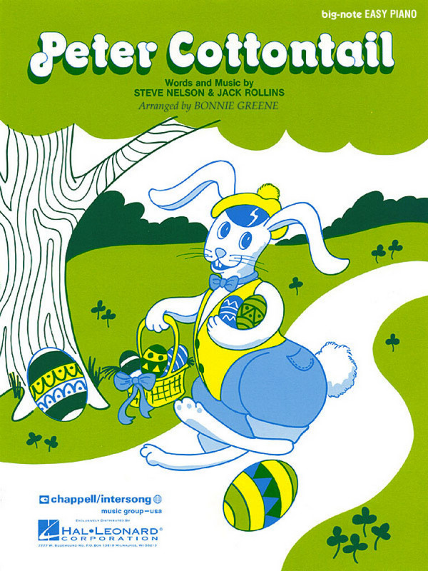 Peter Cottontail  &nbsp;&nbsp;for big-note easy piano&nbsp;&nbsp; 