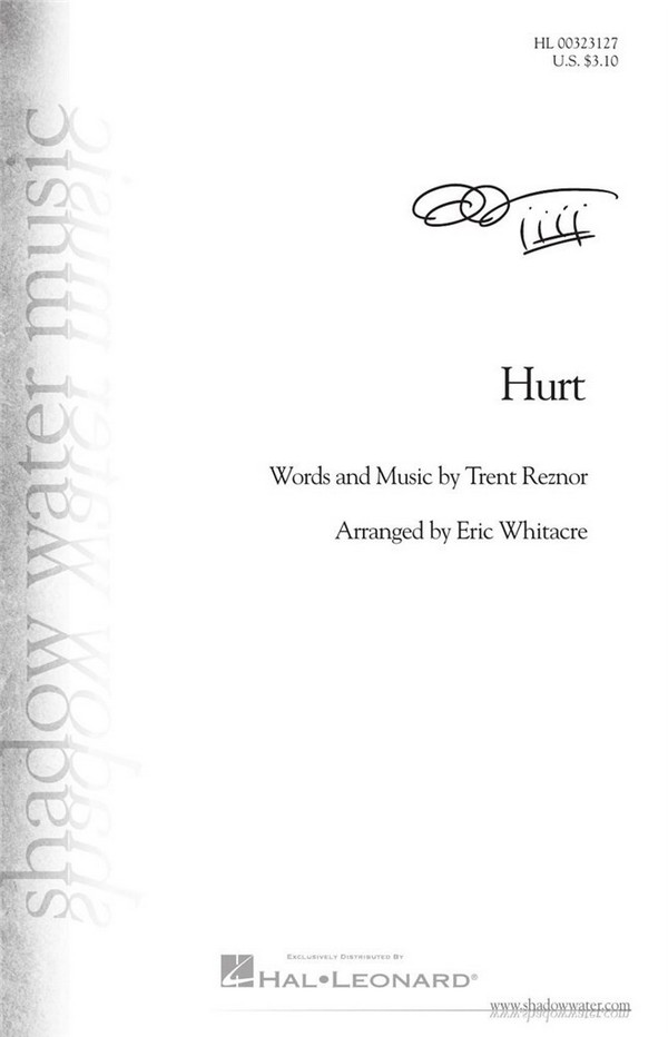  Hurt&nbsp;&nbsp;for mixed choir a cappella&nbsp;&nbsp;choral score