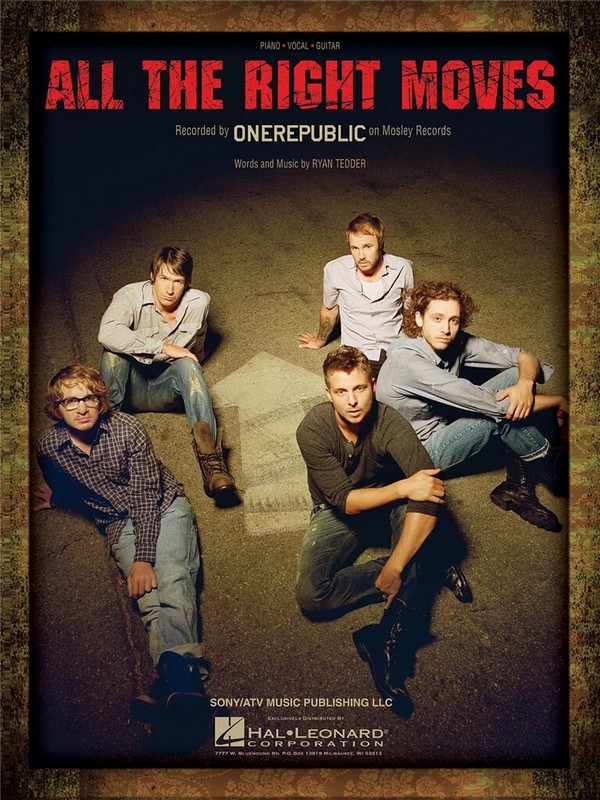 All the Right Moves&nbsp;&nbsp;Piano and Vocal&nbsp;&nbsp;Blatt