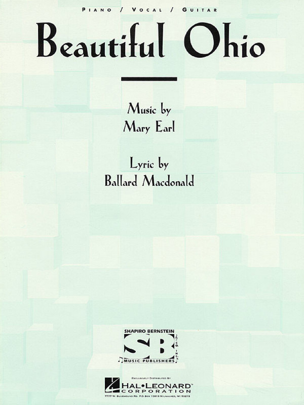 Beautiful Ohio&nbsp;&nbsp;Piano, Vocal and Guitar&nbsp;&nbsp;Buch