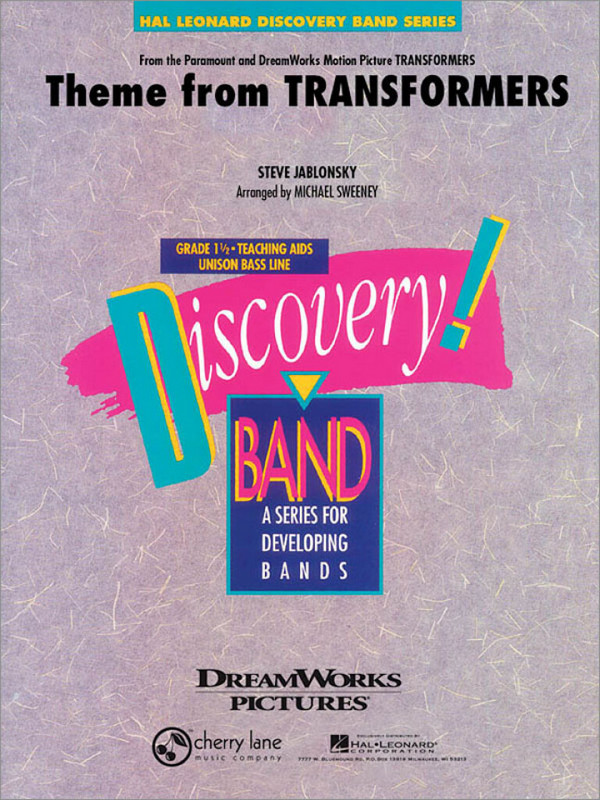 Theme from 'Transformers'&nbsp;&nbsp;for concert band&nbsp;&nbsp;score